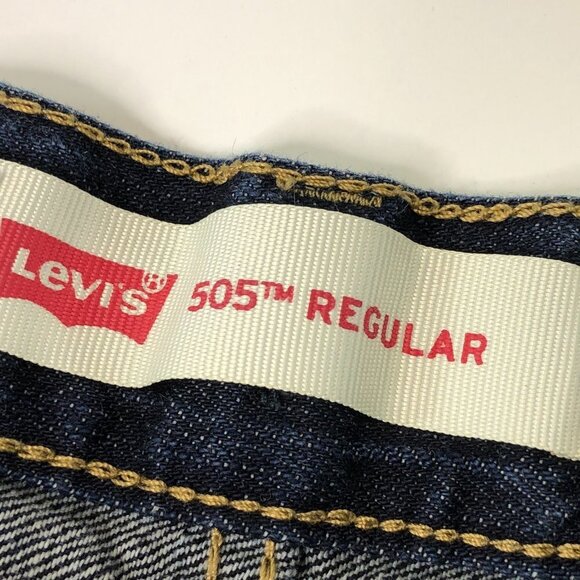 Levi's 505 Husky Denim Jeans Size 32x27 - Picture 2 of 4
